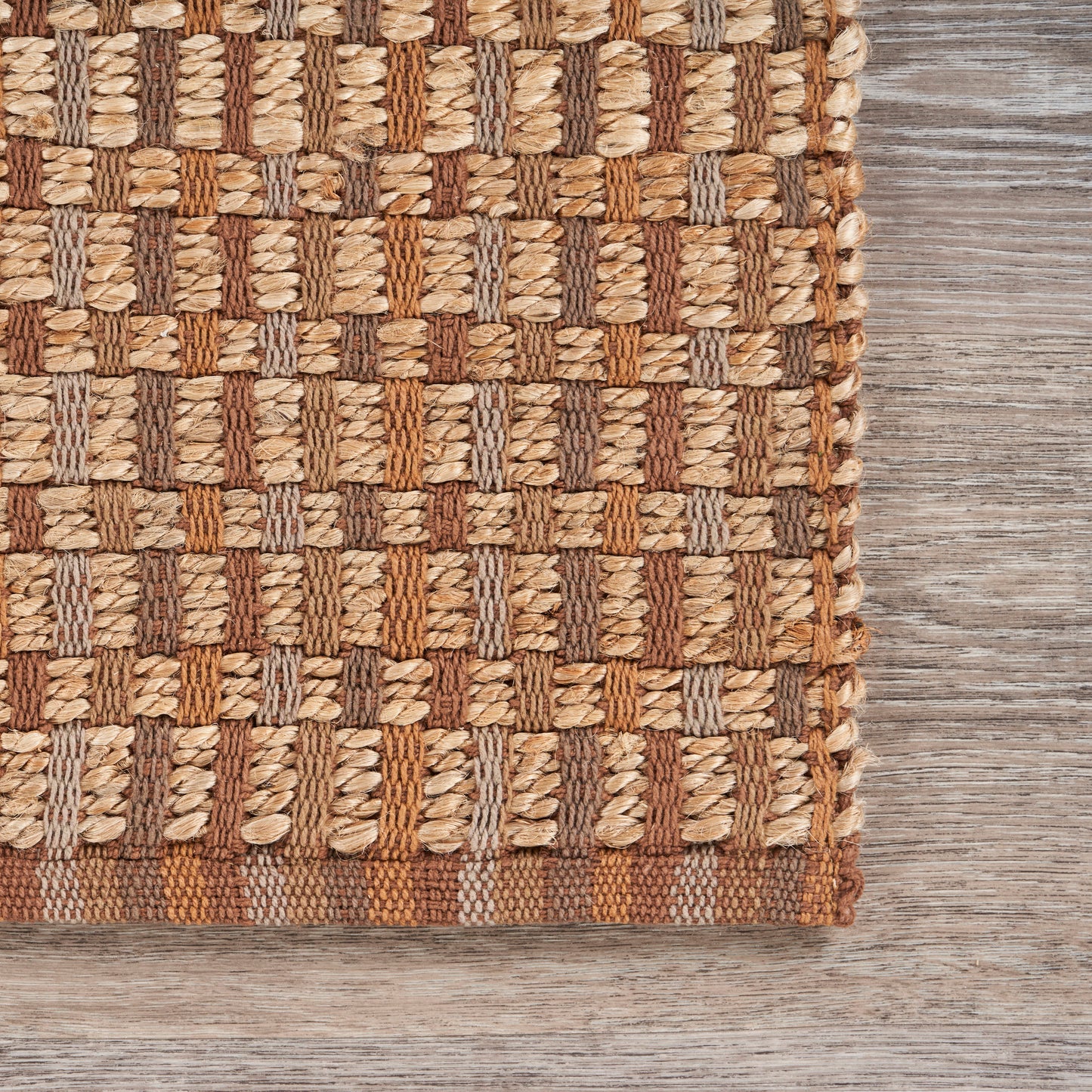Natural Fiber-03306 Bohemian/Eclectic Hand-Woven Natural/Brown Cotton Indoor Area Rug - LR Home