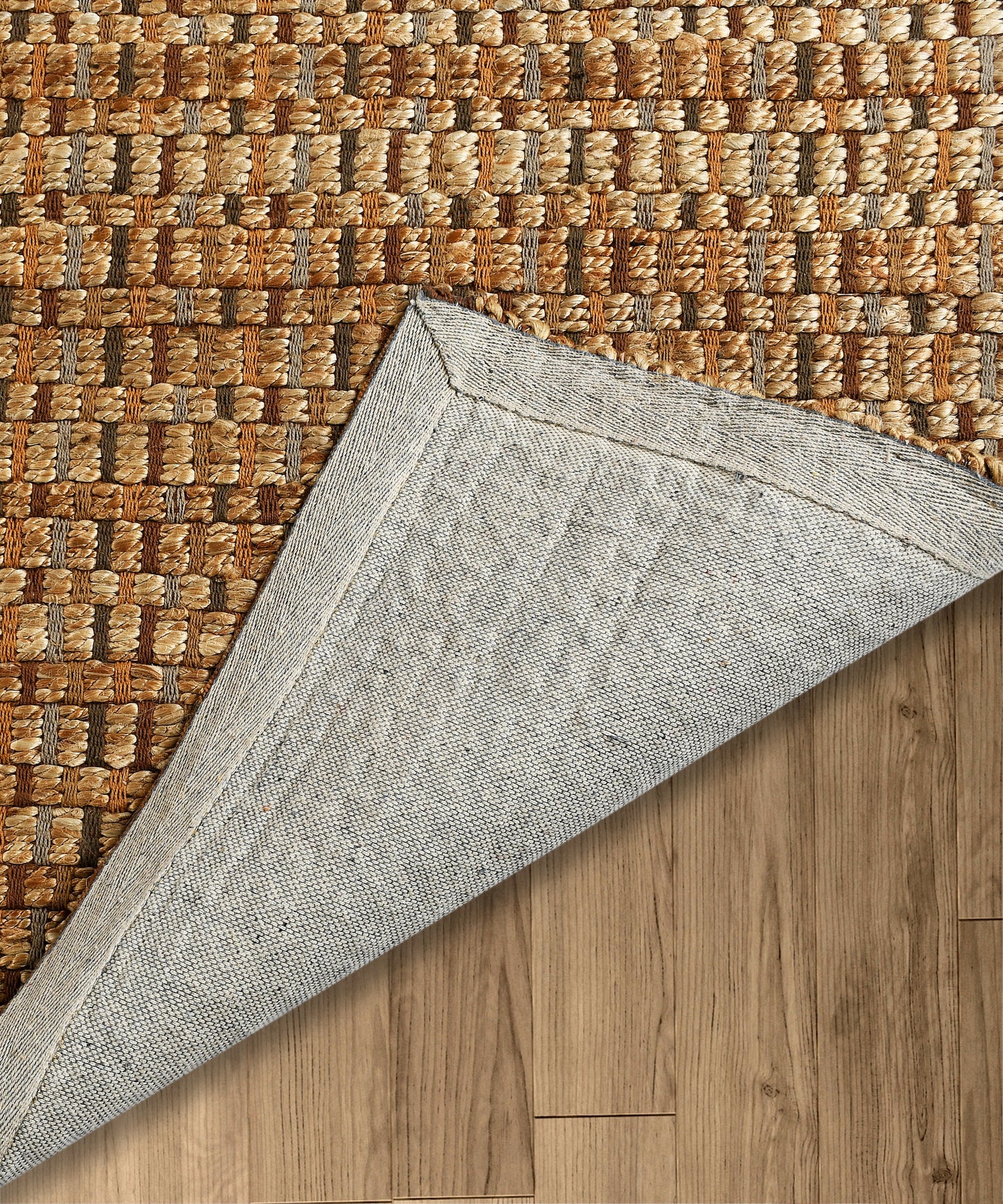 Natural Fiber-03306 Bohemian/Eclectic Hand-Woven Natural/Brown Cotton Indoor Area Rug - LR Home