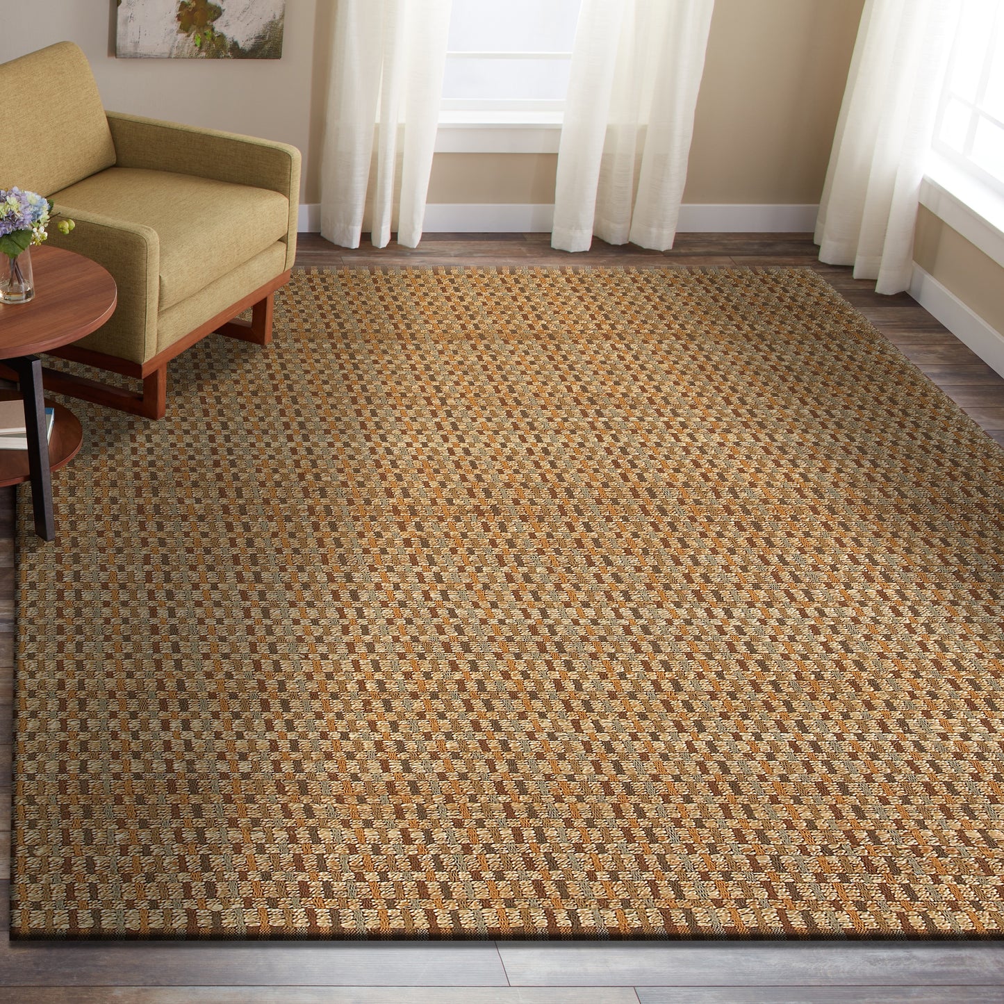 Natural Fiber-03306 Bohemian/Eclectic Hand-Woven Natural/Brown Cotton Indoor Area Rug - LR Home