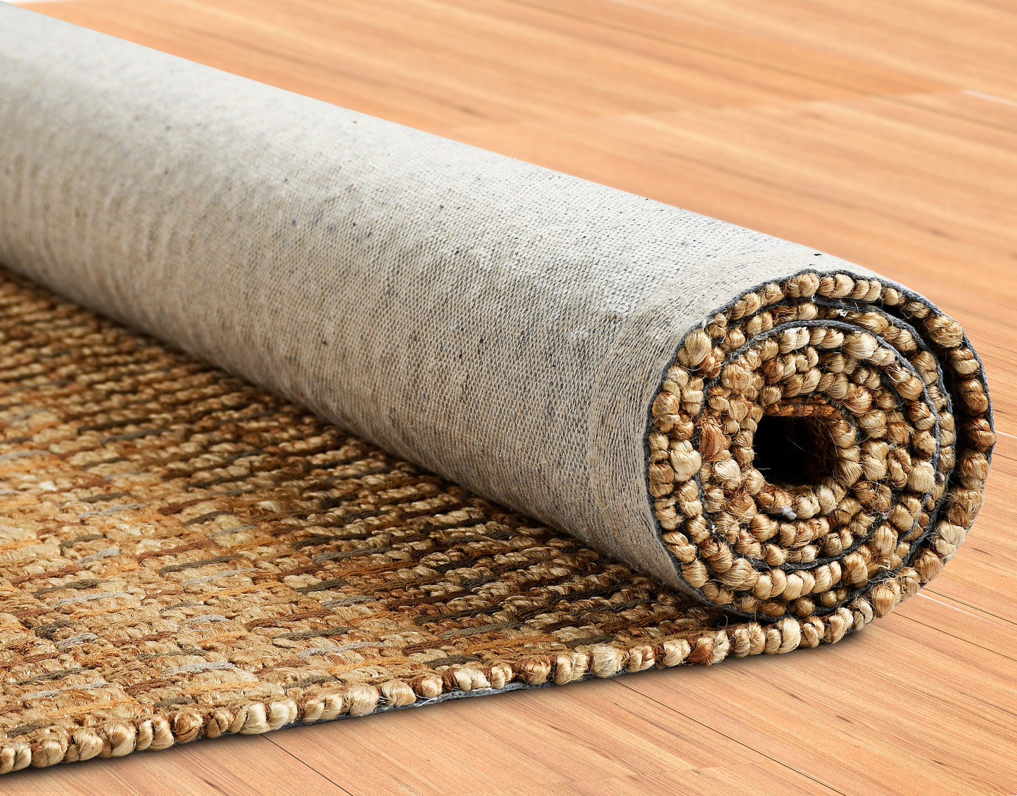 Natural Fiber-03306 Bohemian/Eclectic Hand-Woven Natural/Brown Cotton Indoor Area Rug - LR Home