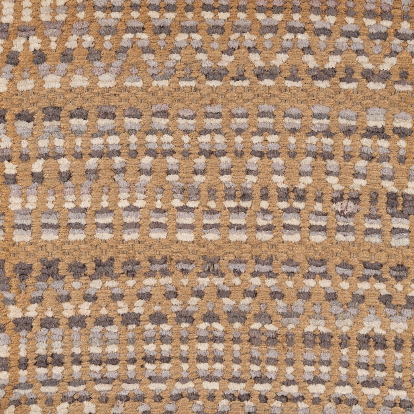 Natural Fiber-03333 Coastal Hand-Woven Tan/Dark Gray/Light Gray/White Cotton Indoor Area Rug - LR Home