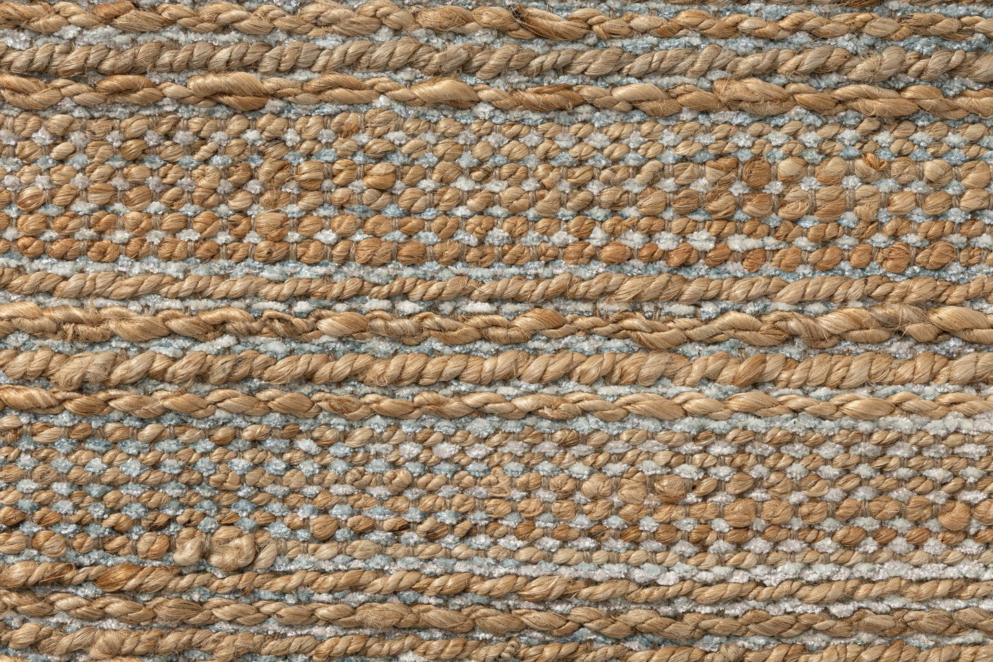 Natural Fiber-03337 Farmhouse Hand-Woven Light Blue Cotton Indoor Area Rug - LR Home