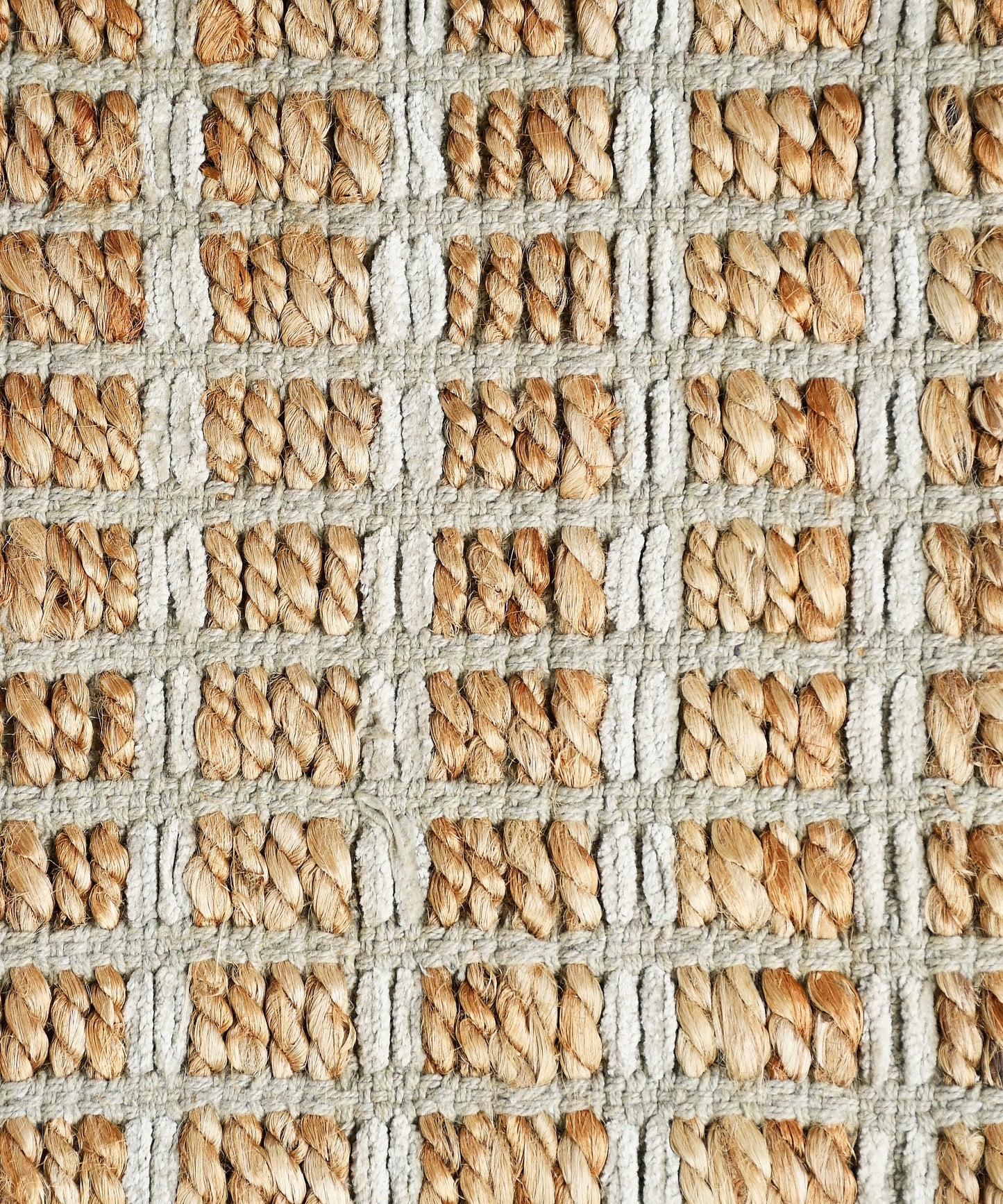 Natural Fiber-03341 Farmhouse Hand-Woven Brown/Gray Cotton Indoor Area Rug - LR Home