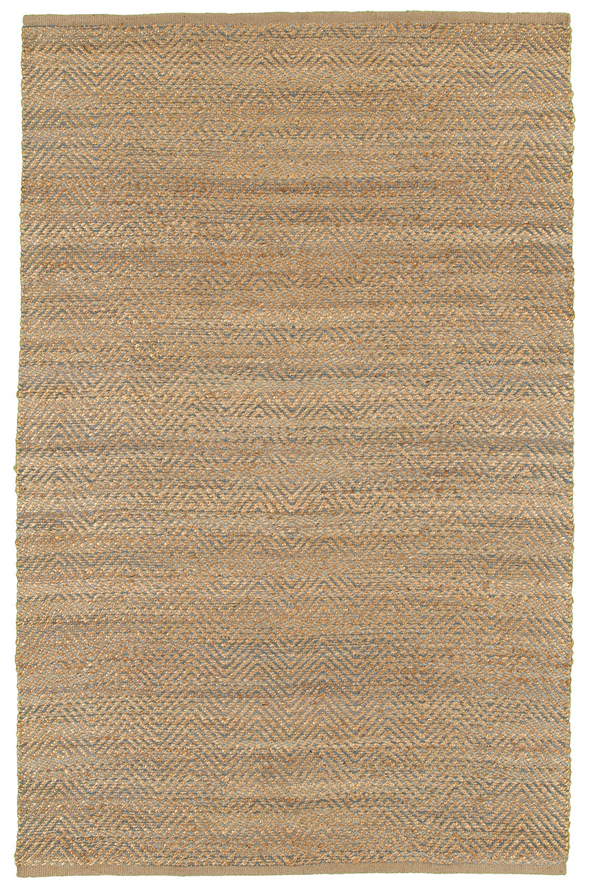 Natural Fiber-03344 Farmhouse Hand-Woven Brown/Gray Cotton Indoor Area Rug - LR Home