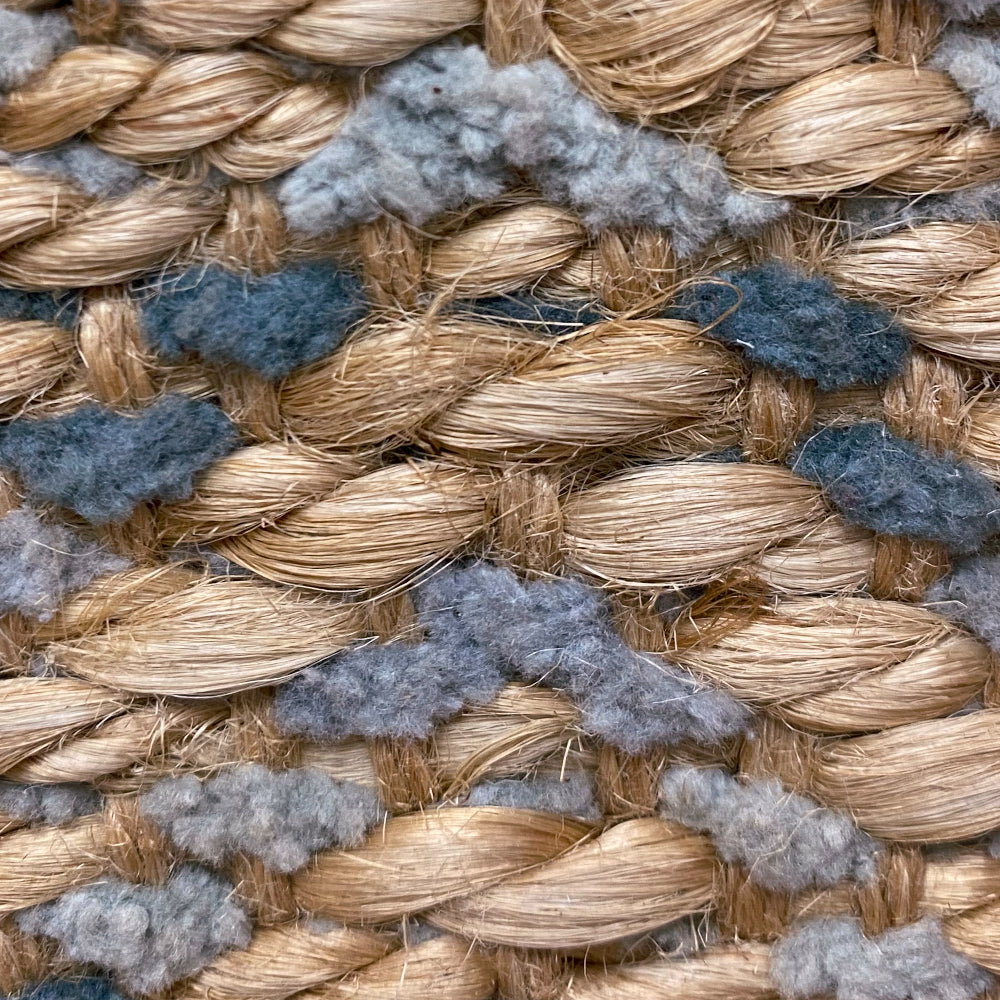 Natural Fiber-03344 Farmhouse Hand-Woven Brown/Gray Cotton Indoor Area Rug - LR Home