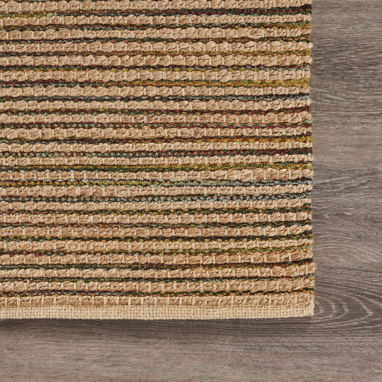 Natural Fiber-03377 Bohemian/Eclectic Hand-Woven Natural/Multi Cotton Indoor Area Rug - LR Home