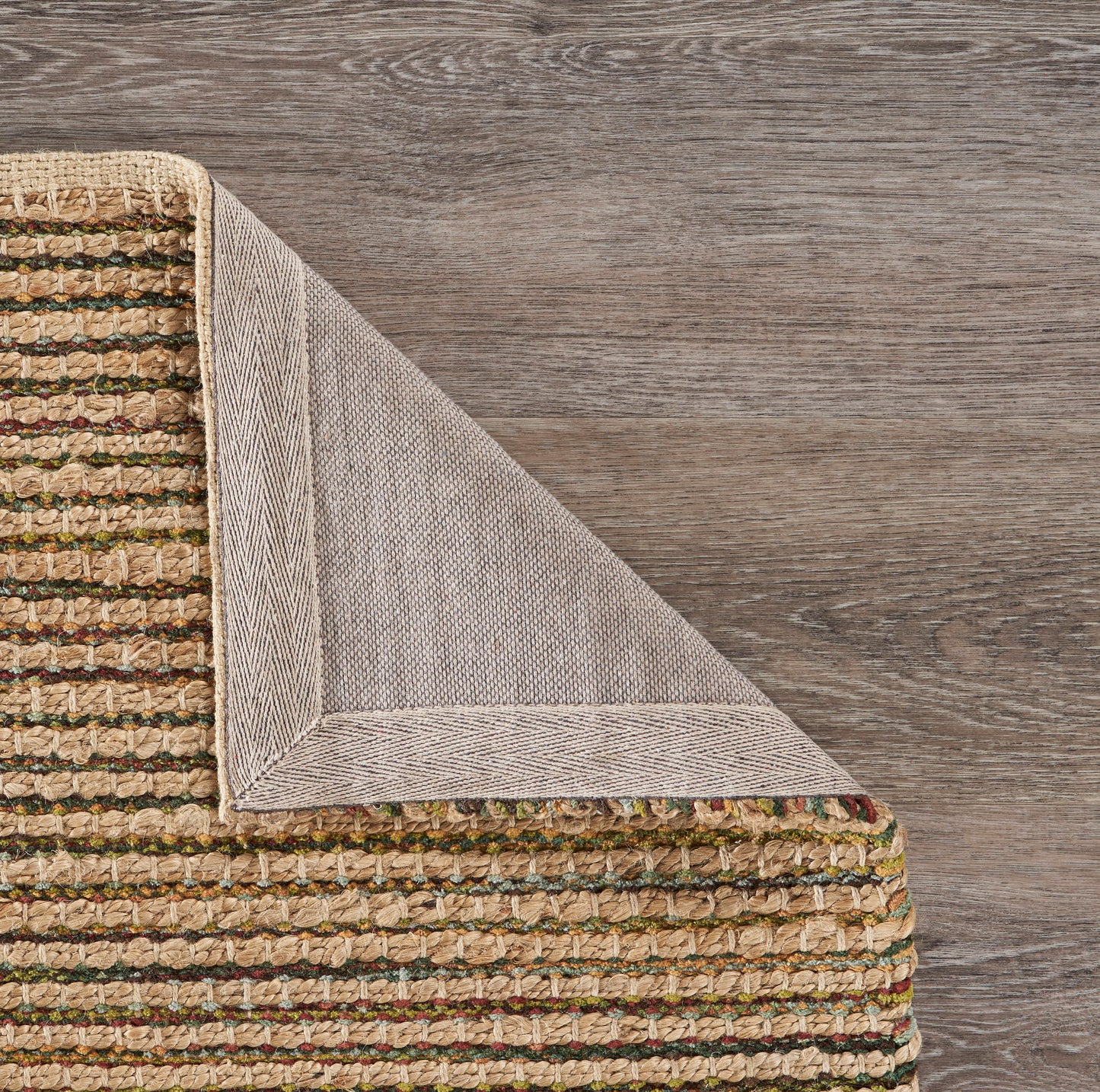 Natural Fiber-03377 Bohemian/Eclectic Hand-Woven Natural/Multi Cotton Indoor Area Rug - LR Home
