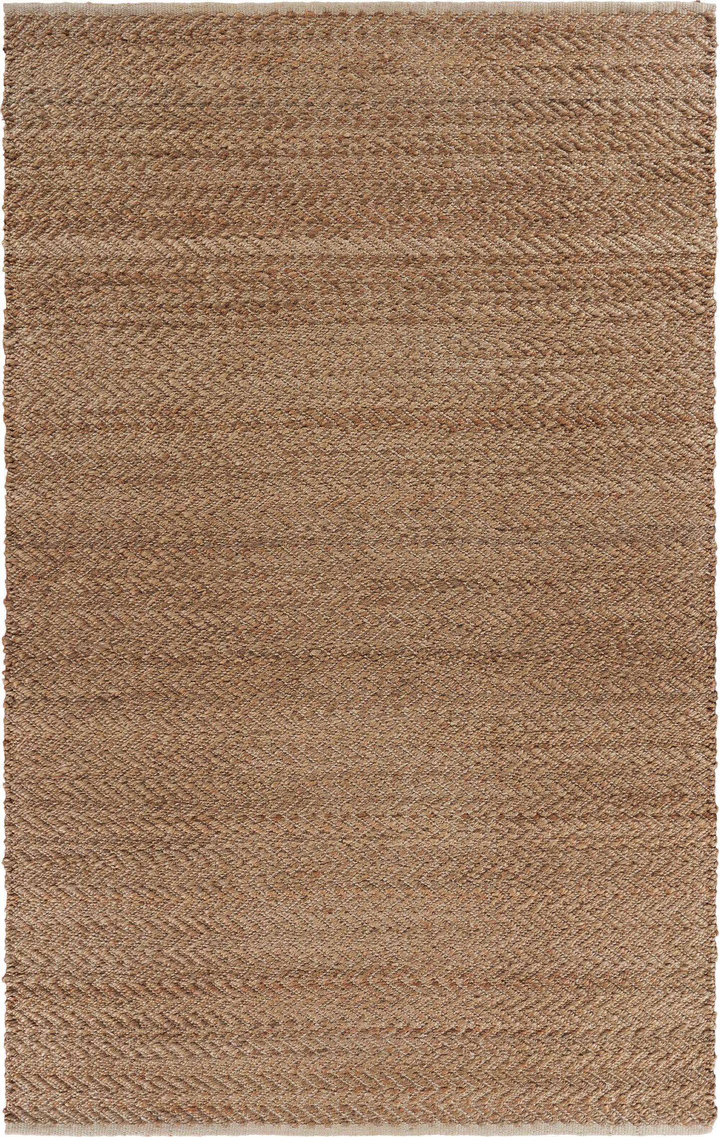Natural Fiber-03379 Farmhouse Hand-Woven Brown/White Cotton Indoor Area Rug - LR Home
