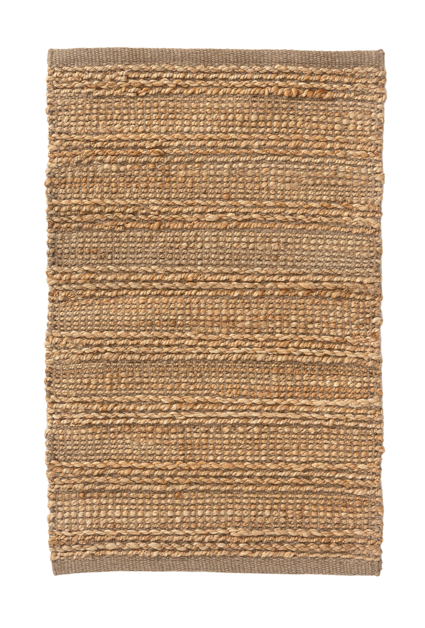 Natural Fiber-03389 Transitional Hand-Woven Natural Cotton Indoor Area Rug - LR Home