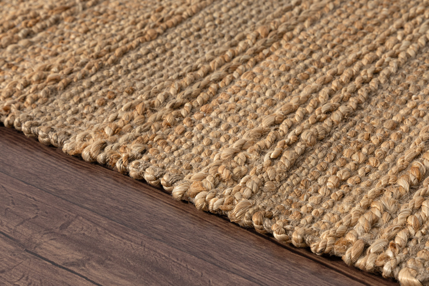 Natural Fiber-03389 Transitional Hand-Woven Natural Cotton Indoor Area Rug - LR Home