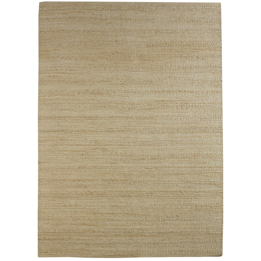 NATUR-03302 Transitional/Casual Hand-Woven Bleach/Ivory Jute Indoor Area Rugs - LR Home