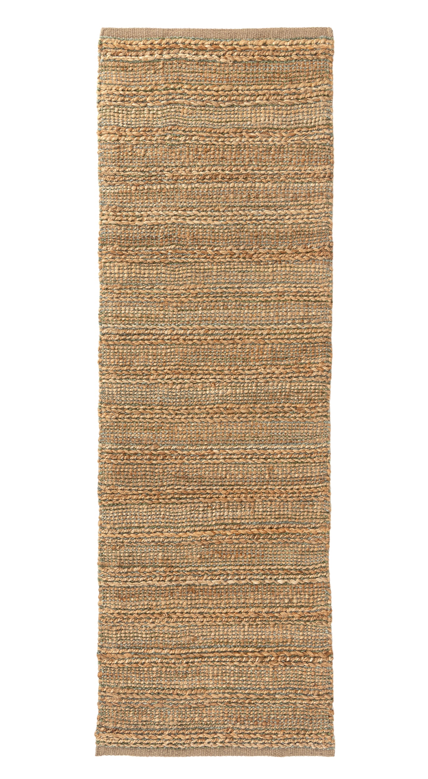 Natural Fiber-03391 Farmhouse Hand-Woven Olive Green/Blue Cotton Indoor Area Rug - LR Home