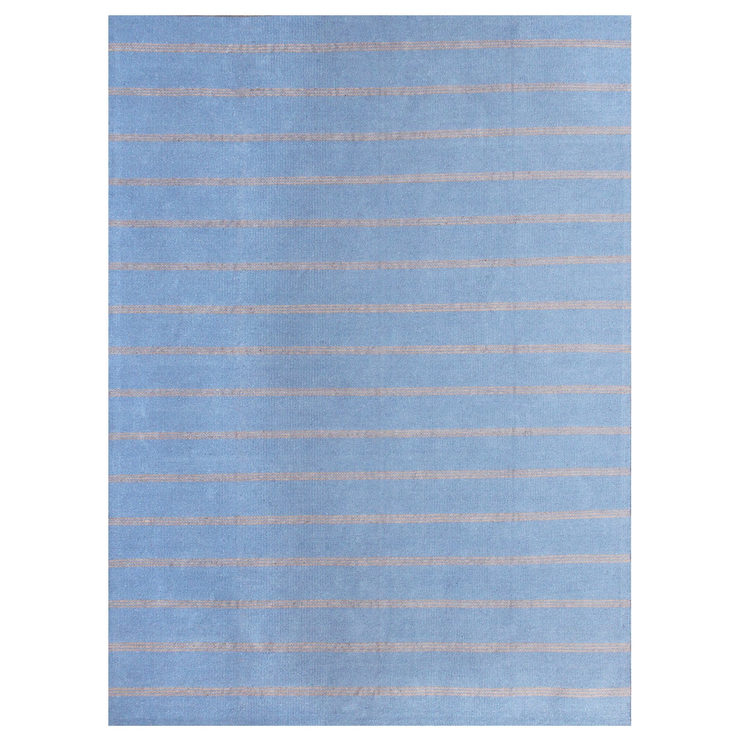 Hampton-03393 Coastal Hand-Woven Light Blue/Tan Cotton Indoor Area Rug - LR Home