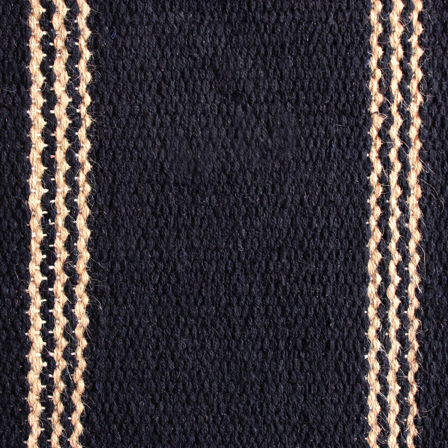 Hampton-03395 Coastal Hand-Woven Black/Tan Cotton Indoor Area Rug - LR Home