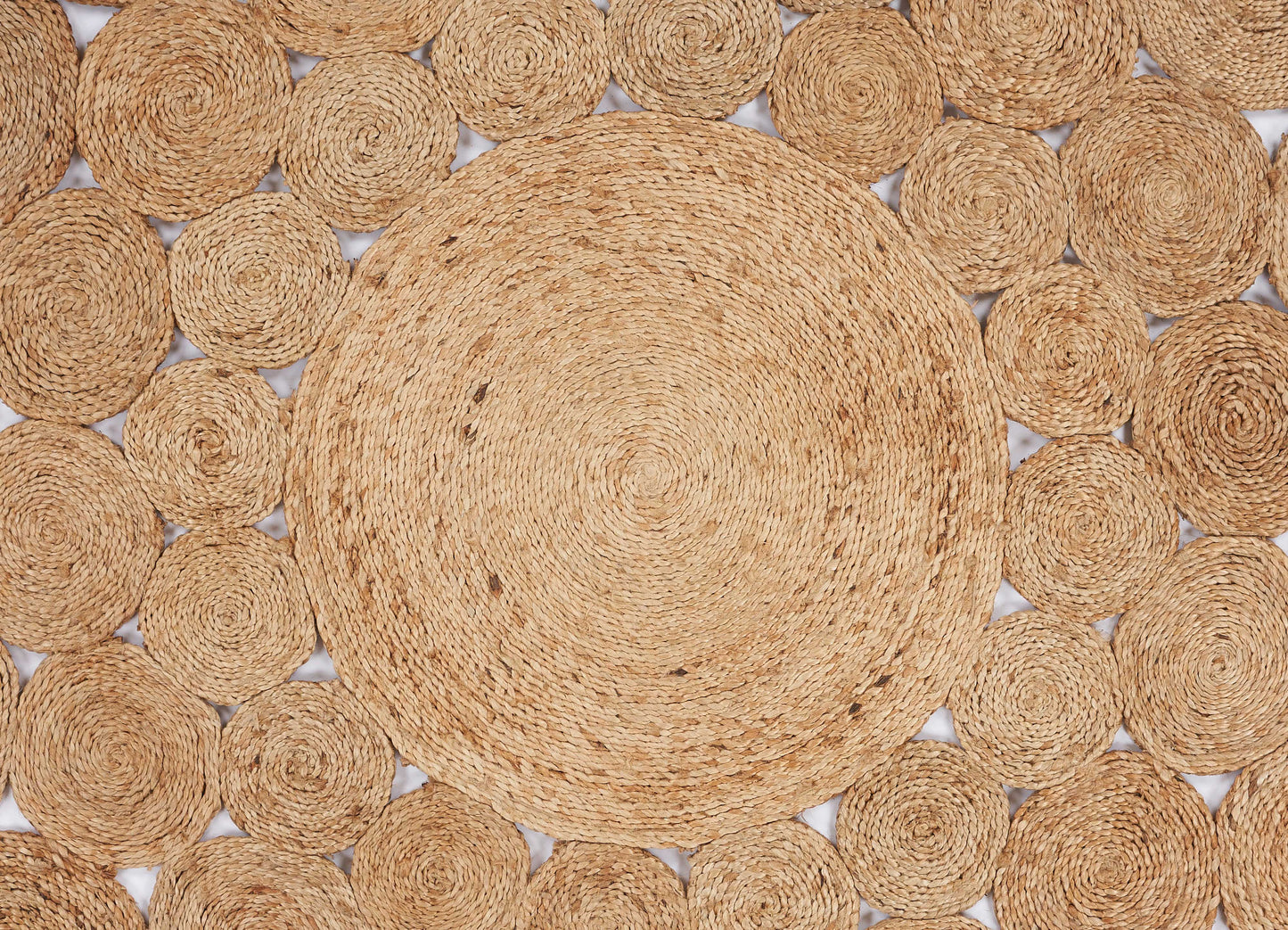 NATUR-12030 Bohemian/Eclectic Hand-Braided Natural Jute Indoor Area Rugs - LR Home