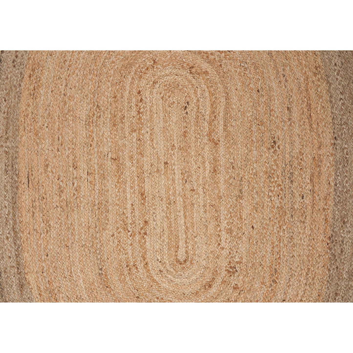 Boutique Jute-12035 Farmhouse Hand-Braided Brown/Gray Self-Backed Indoor Area Rug - LR Home