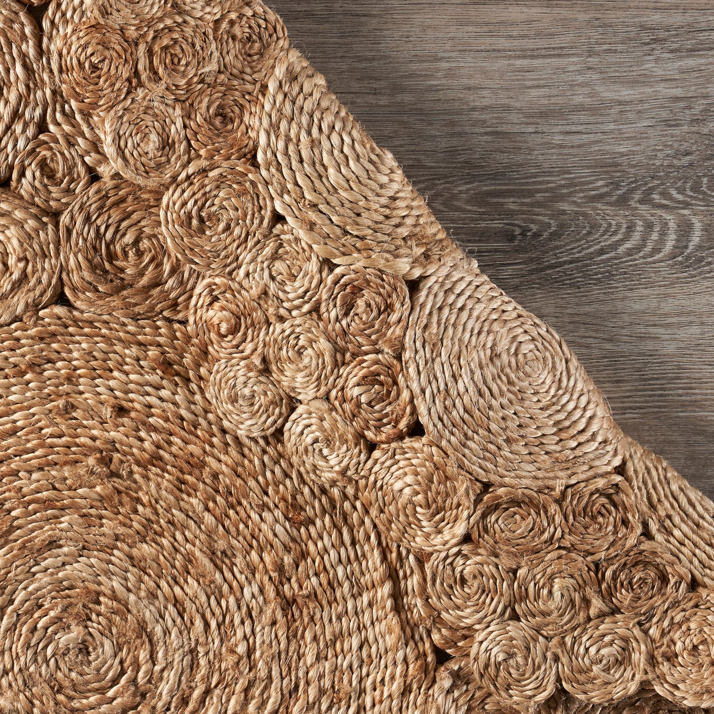 NATUR-12046 Modern/Contemporary Hand-Braided Natural Jute Indoor Area Rugs - LR Home