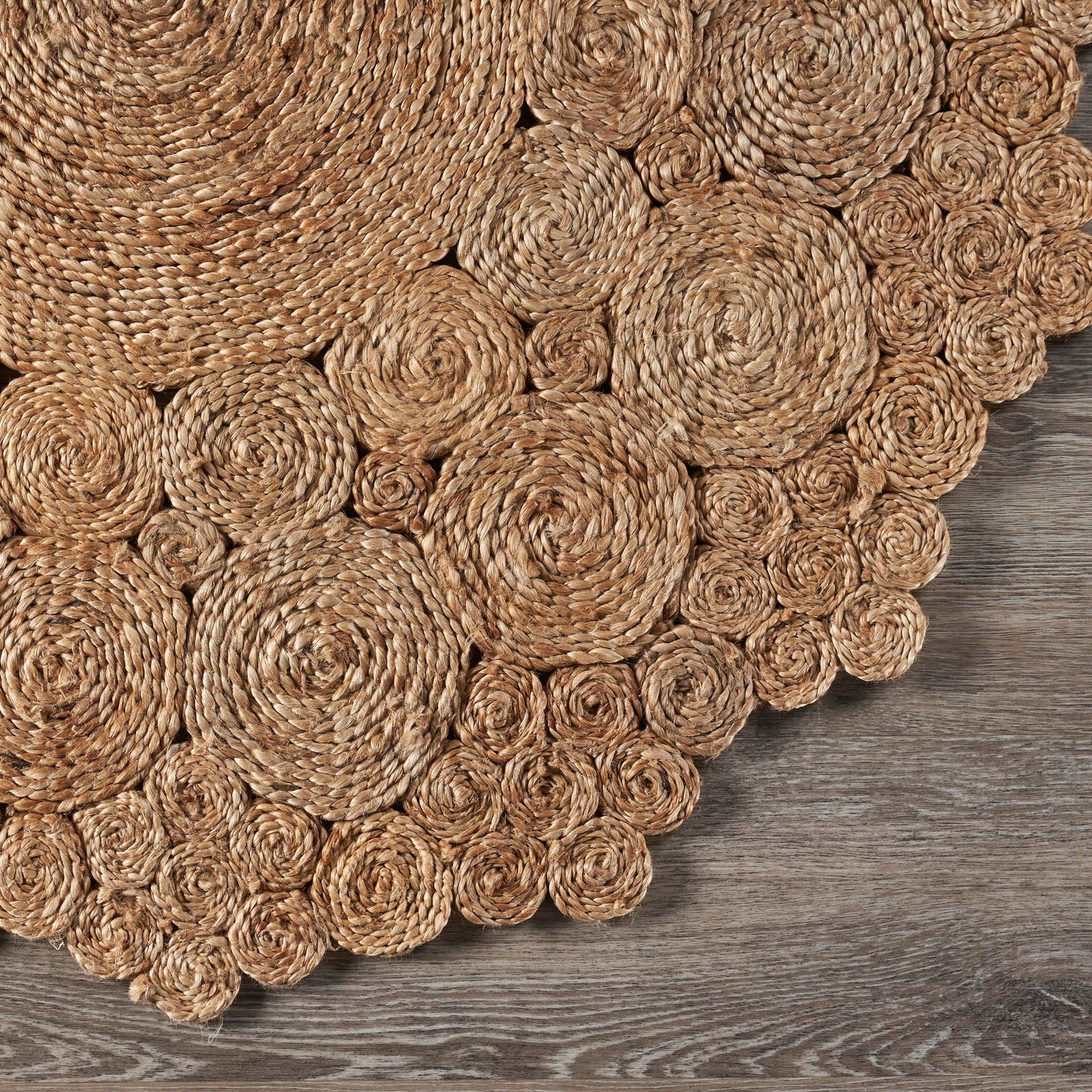 NATUR-12046 Modern/Contemporary Hand-Braided Natural Jute Indoor Area Rugs - LR Home