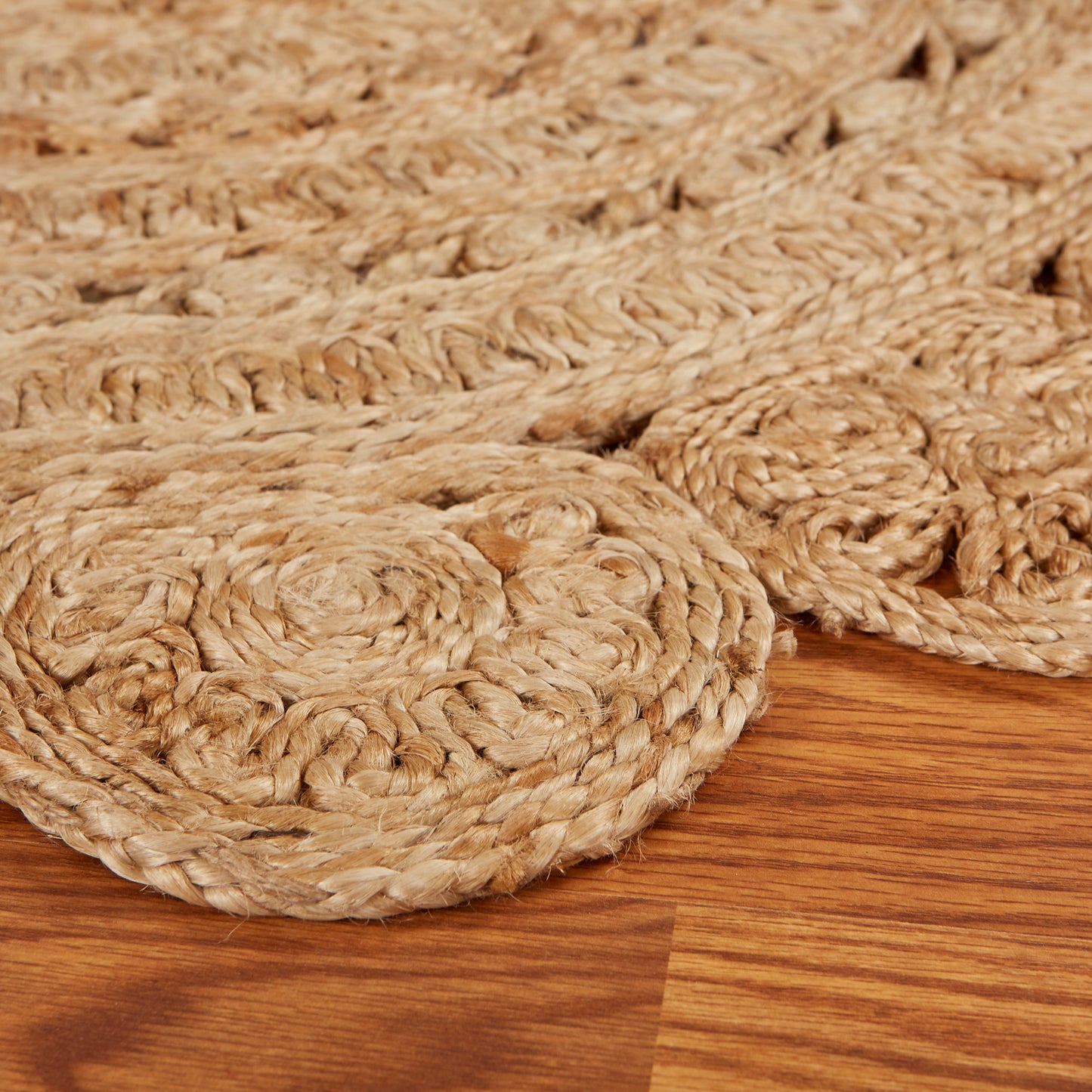 NATUR-50134 Modern/Contemporary Hand-Braided Natural Jute Indoor Area Rugs - LR Home