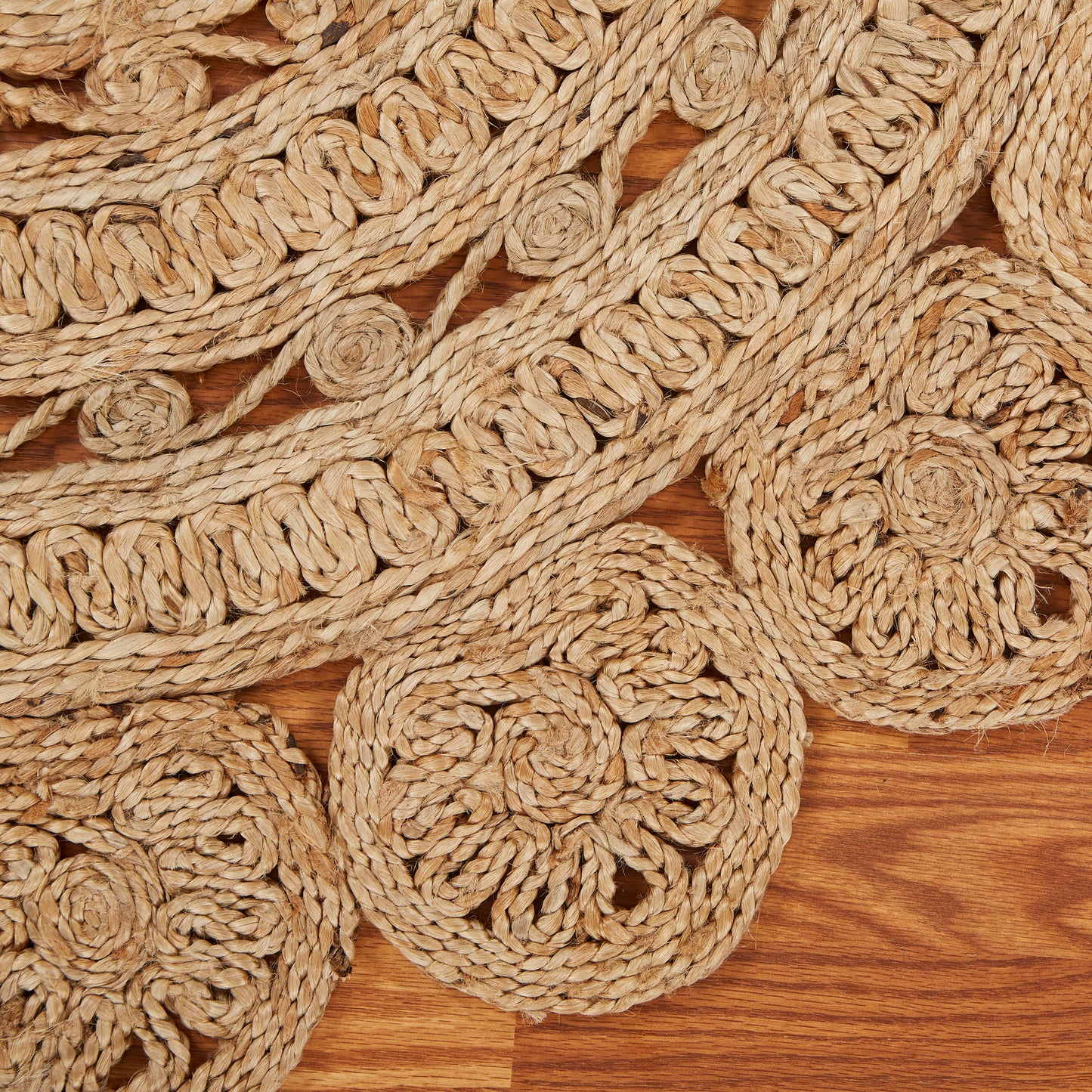 NATUR-50134 Modern/Contemporary Hand-Braided Natural Jute Indoor Area Rugs - LR Home