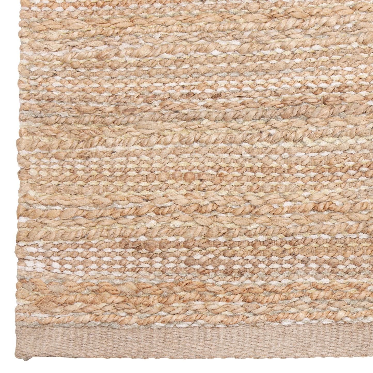 Natural Fiber-82397 Farmhouse Hand-Woven Winter Green Cotton Indoor Area Rug - LR Home