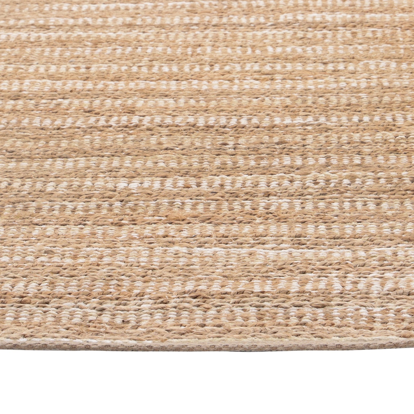 Natural Fiber-82400 Coastal Hand-Woven Cream/Ivory Cotton Indoor Area Rug - LR Home