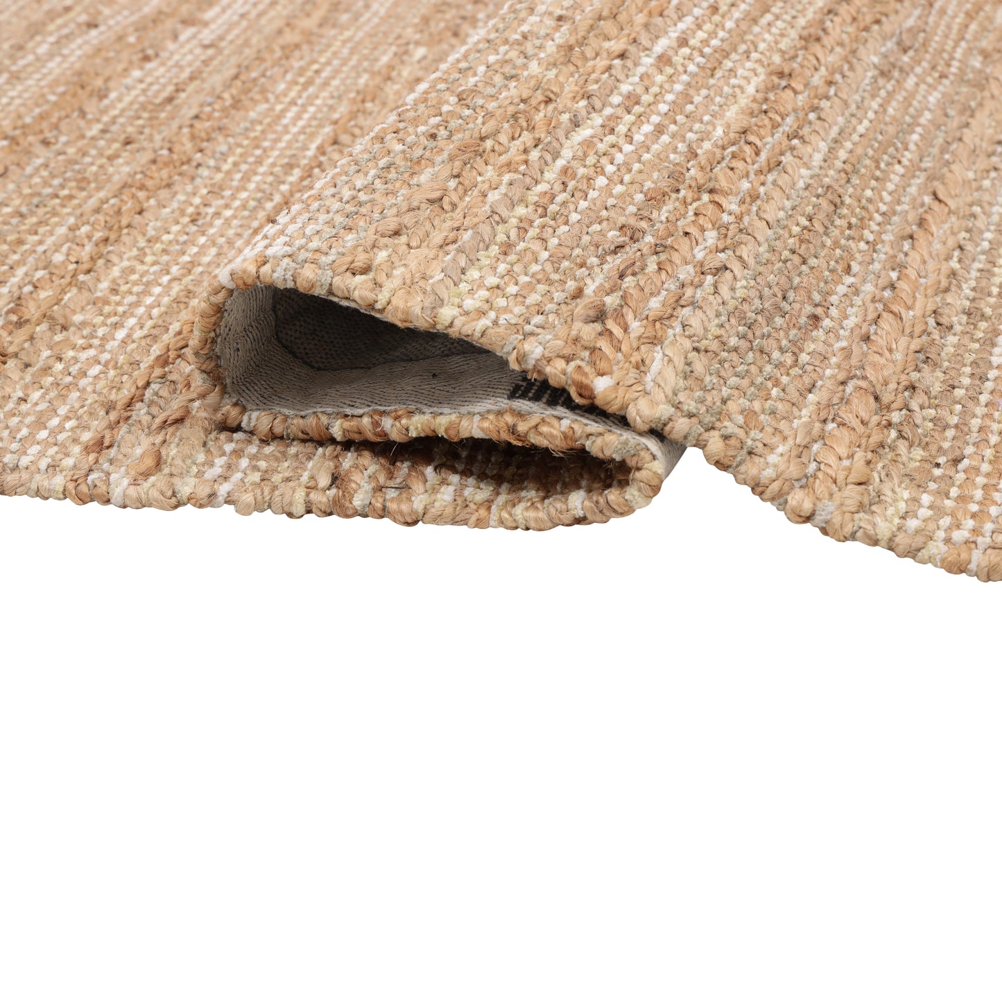 NATUR-03302 Transitional/Casual Hand-Woven Cream/Ivory Jute Blend Indoor Area Rugs - LR Home