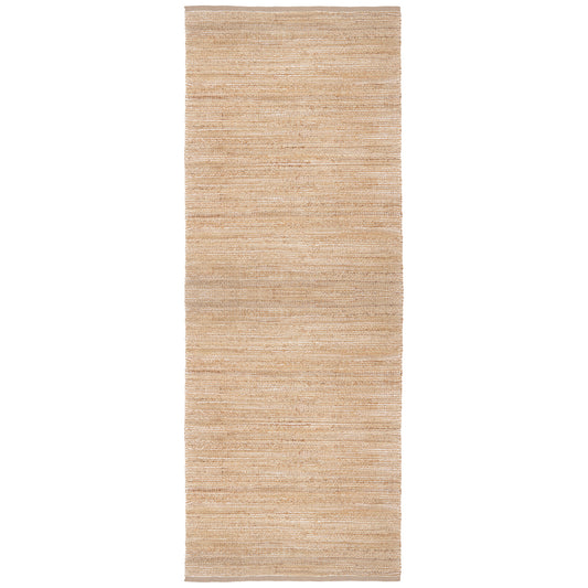 Cream/Ivory Natural Jute Blend Striped Indoor Area Rug - Silo view
