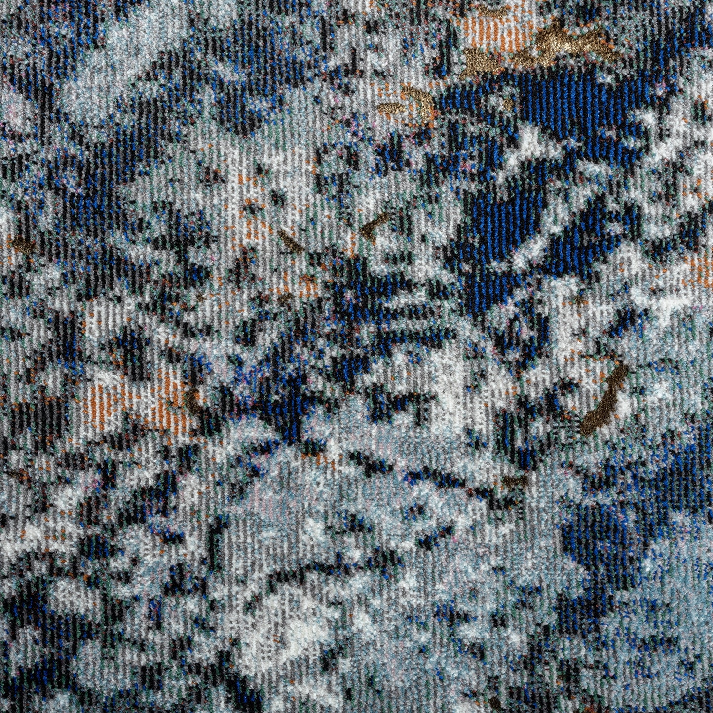 Nimbus-81832 Modern Power-Loomed Gray/Navy/White/Multi Cotton Indoor Area Rug - LR Home
