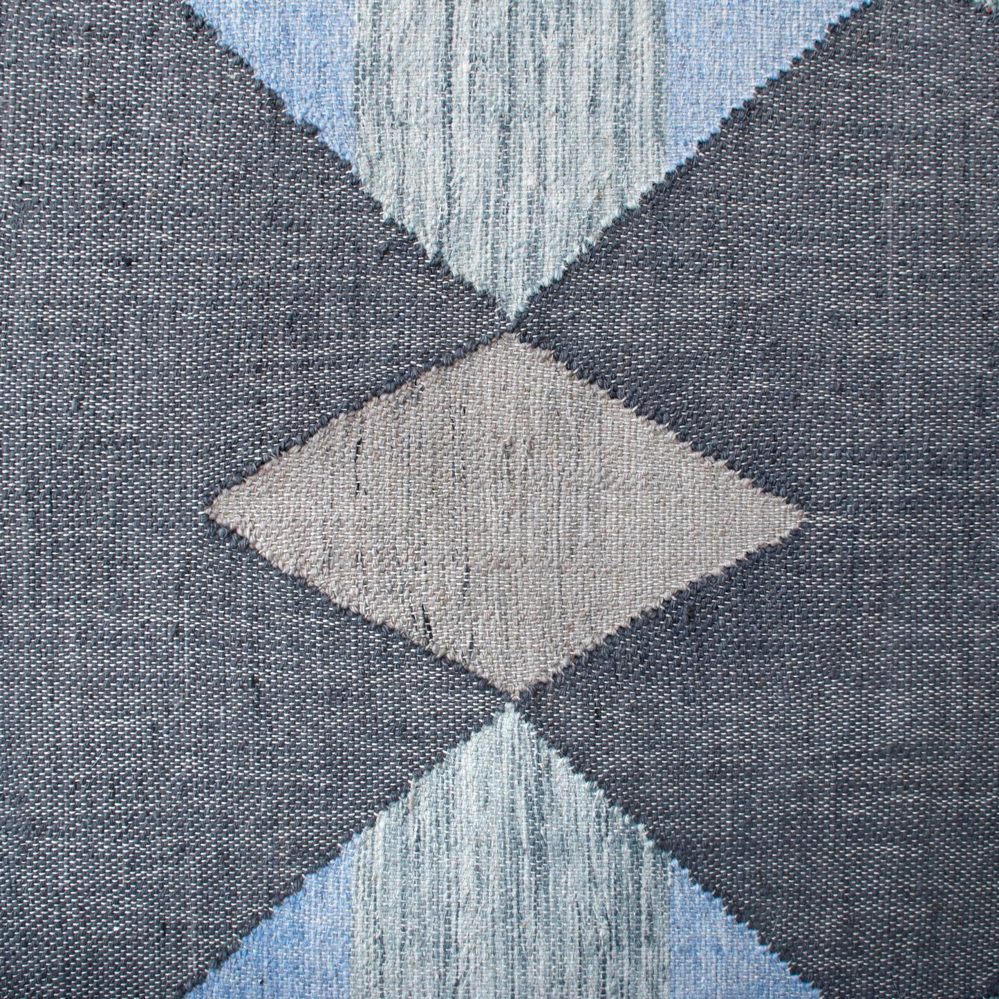 NMROZ-81982 Modern/Contemporary Hand-Woven Tan/Light Blue/Navy/Yellow Jute Blend Indoor Area Rugs - LR Home