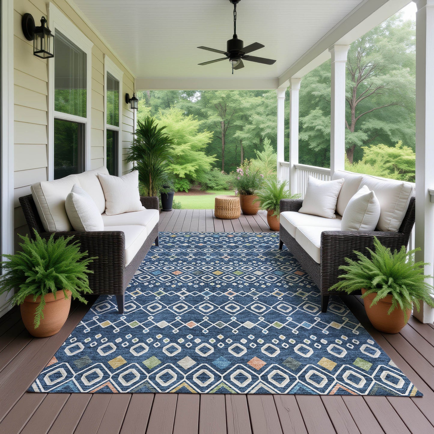 Machine Made Neo NO12 Navy - Dalyn Rugs