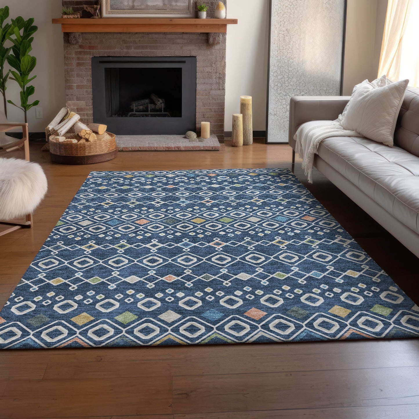 Machine Made Neo NO12 Navy - Dalyn Rugs