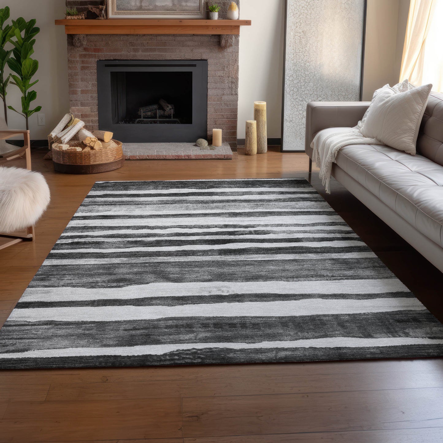 Machine Made Neo NO16 Charcoal - Dalyn Rugs