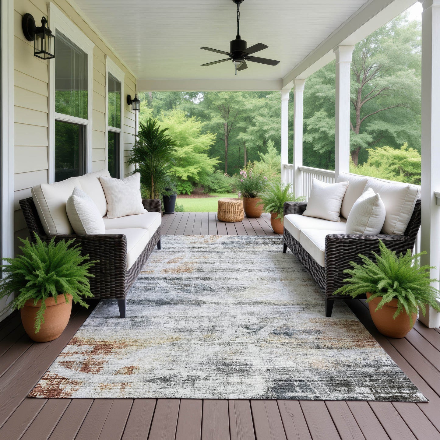 Machine Made Neo NO3 Silver - Dalyn Rugs