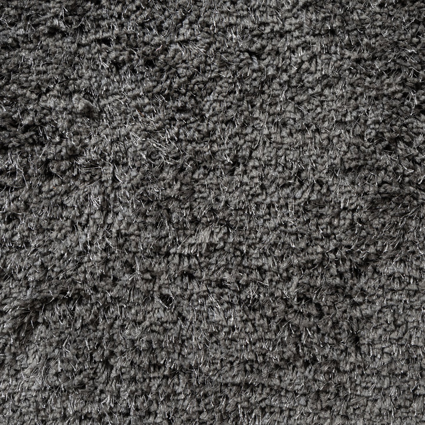 NORVI-82606 Shag Hand-Loomed Charcoal Polyester Indoor Area Rugs - LR Home