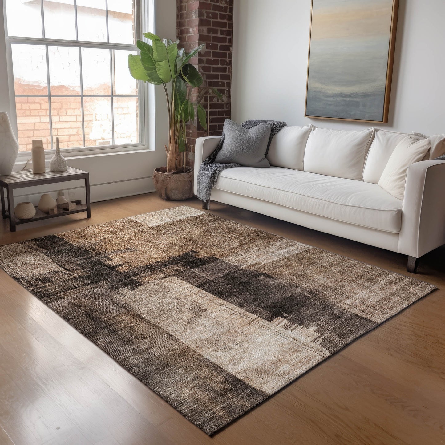 Machine Made Nouveau NV10 Brown - Dalyn Rugs