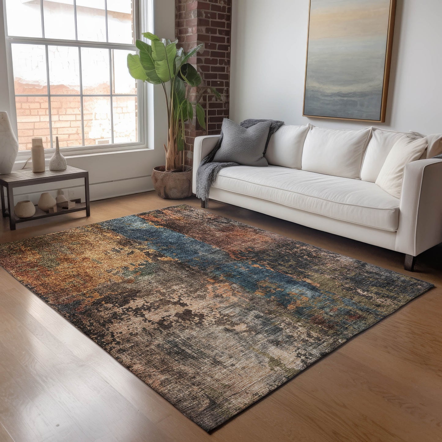 Machine Made Nouveau NV12 Blue - Dalyn Rugs