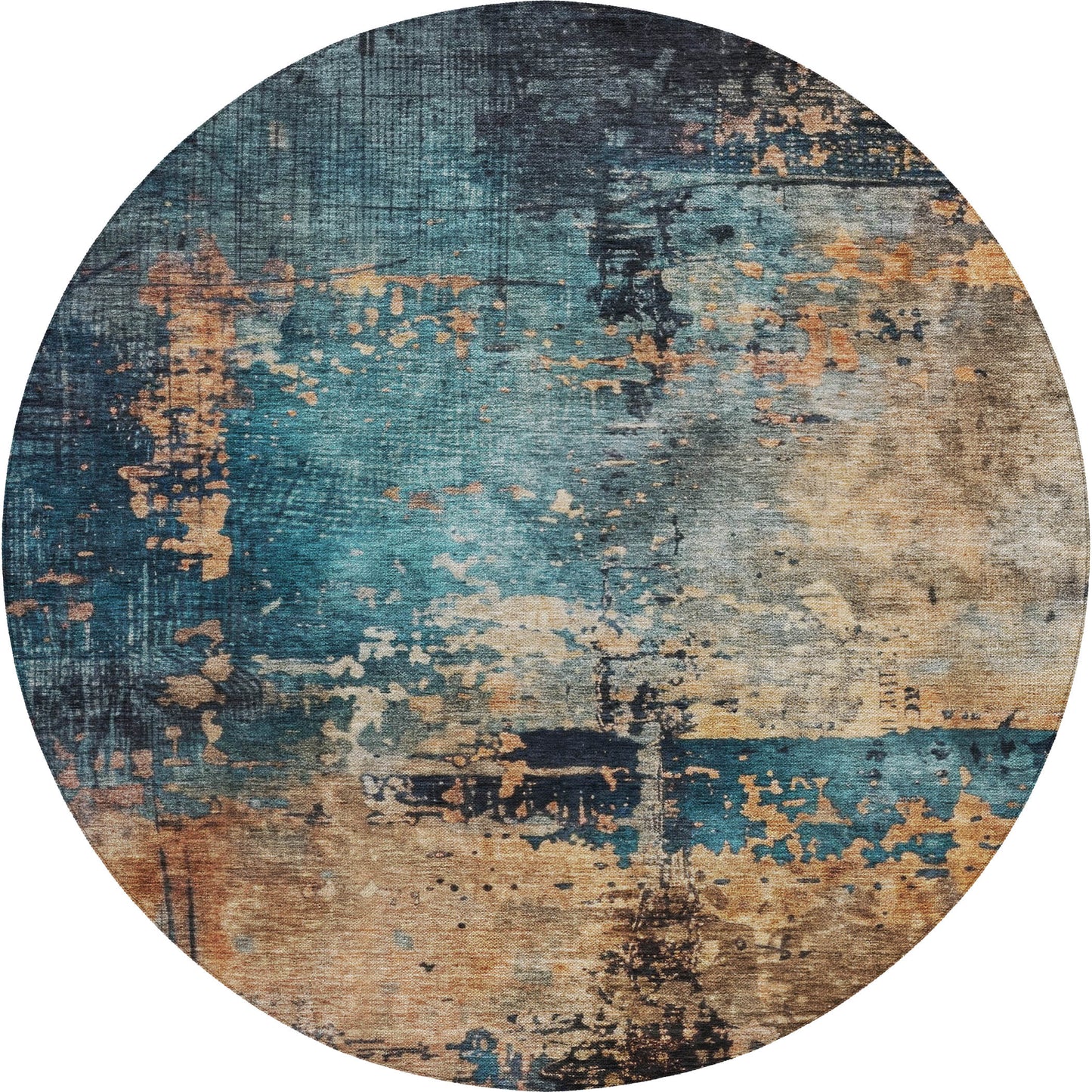 Machine Made Nouveau NV14 Teal - Dalyn Rugs