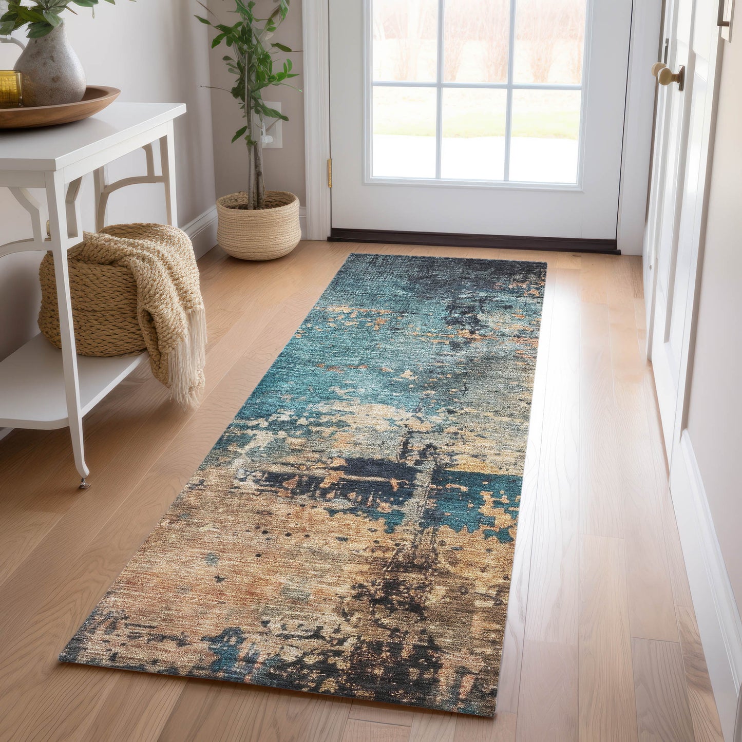 Machine Made Nouveau NV14 Teal - Dalyn Rugs