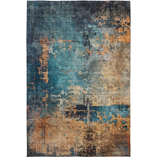 Machine Made Nouveau NV14 Teal - Dalyn Rugs