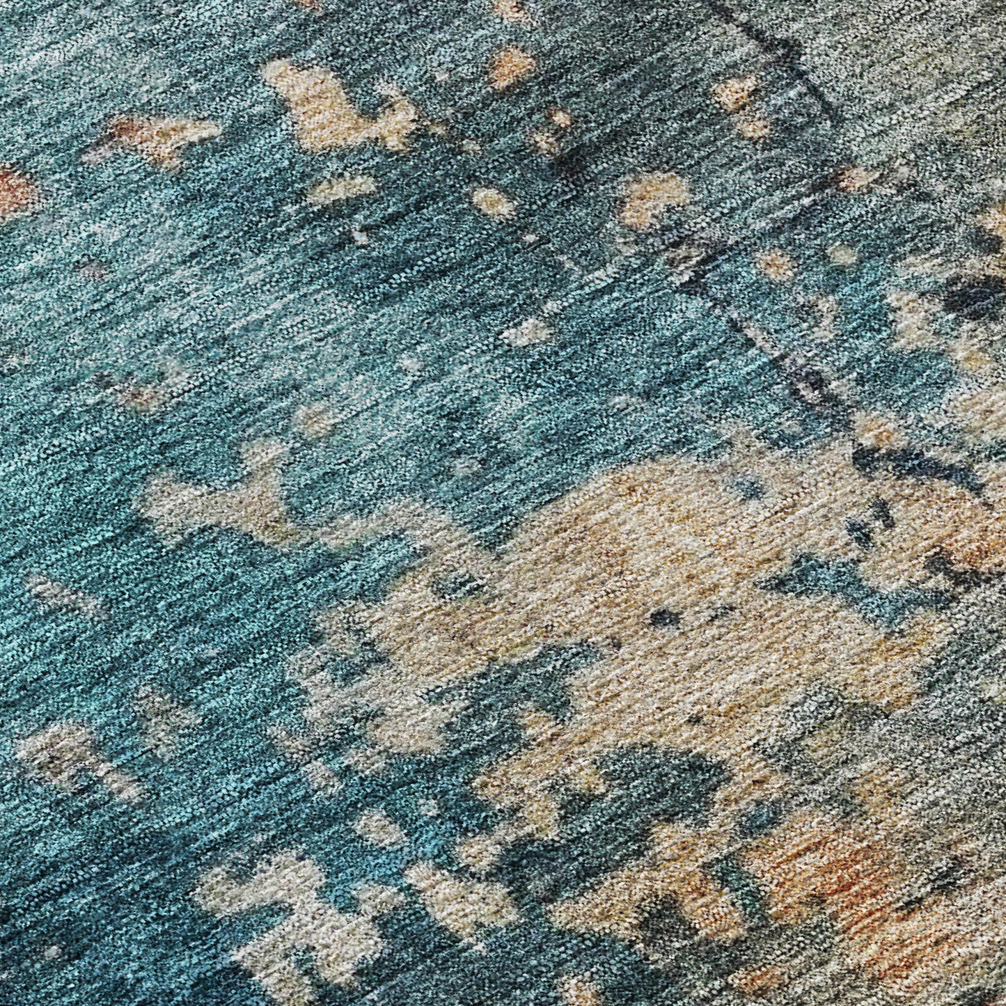 Machine Made Nouveau NV14 Teal - Dalyn Rugs