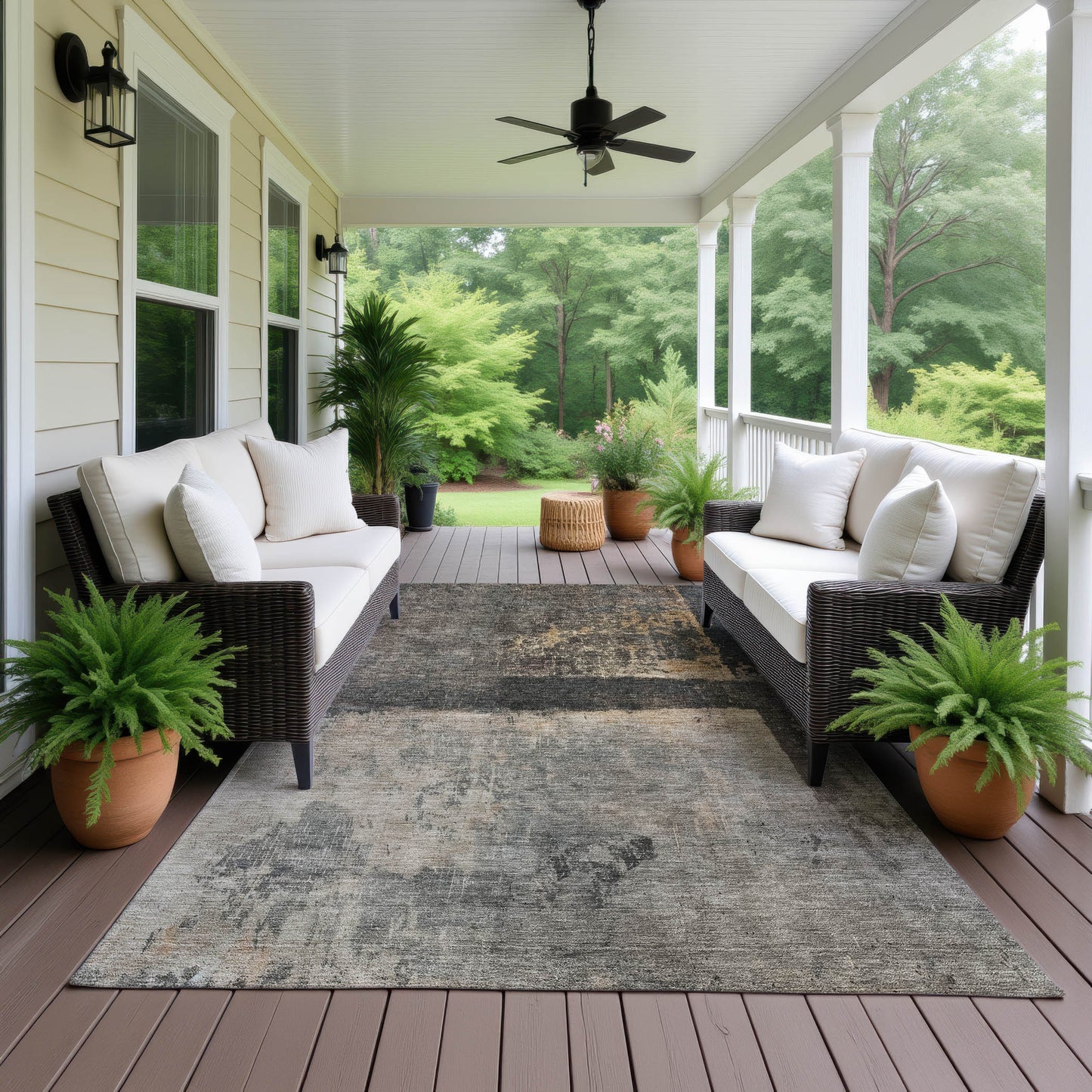 Machine Made Nouveau NV16 Coffee - Dalyn Rugs