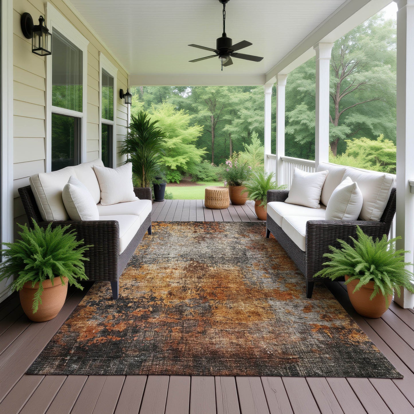 Machine Made Nouveau NV18 Paprika - Dalyn Rugs