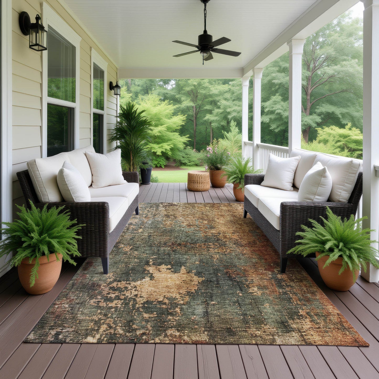 Machine Made Nouveau NV19 Sage - Dalyn Rugs