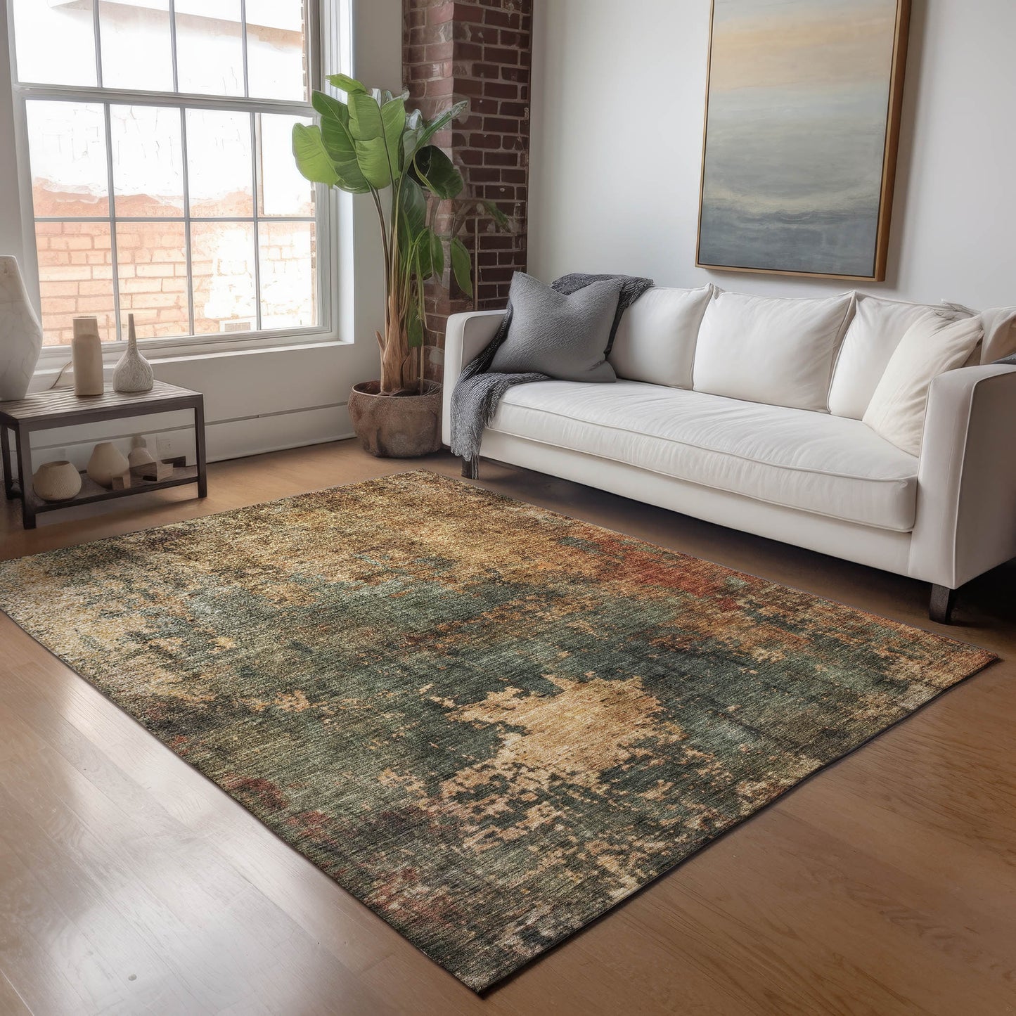 Machine Made Nouveau NV19 Sage - Dalyn Rugs