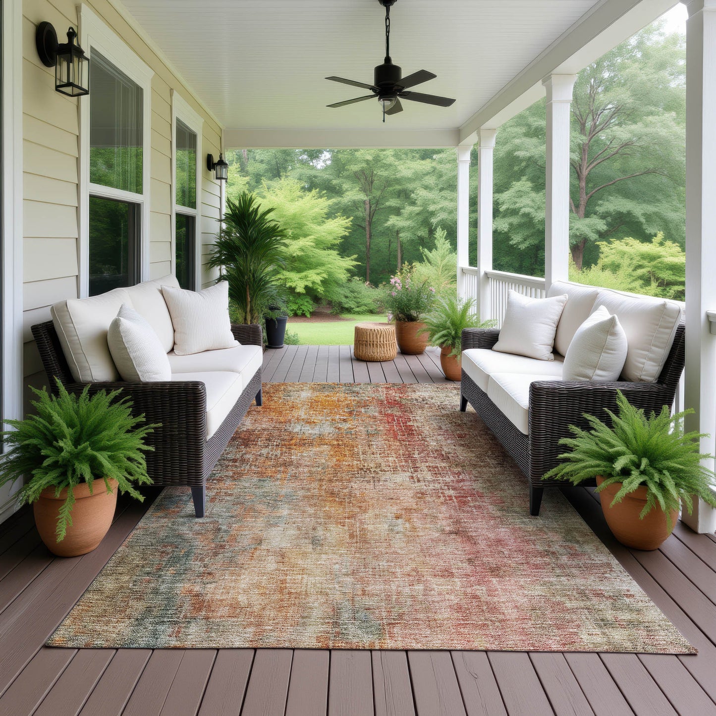 Machine Made Nouveau NV21 Tan - Dalyn Rugs