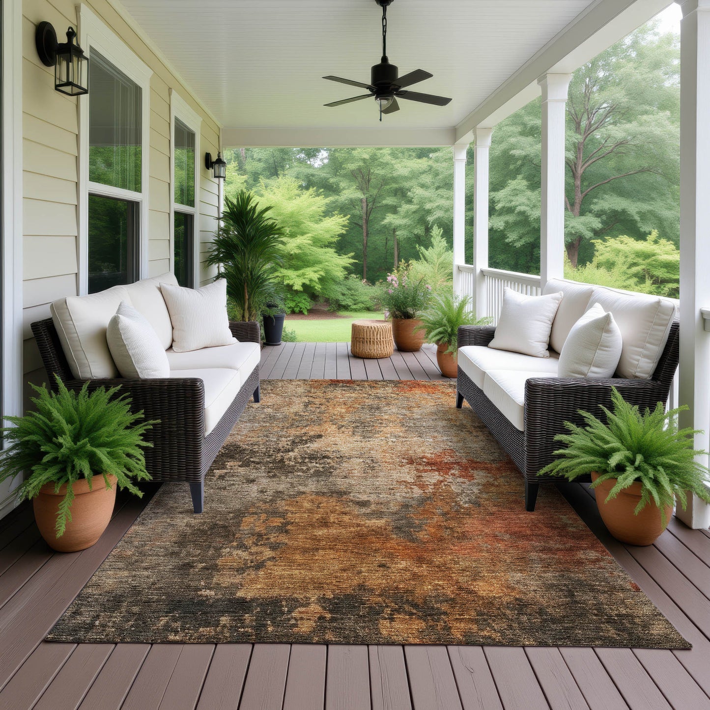 Machine Made Nouveau NV24 Khaki - Dalyn Rugs