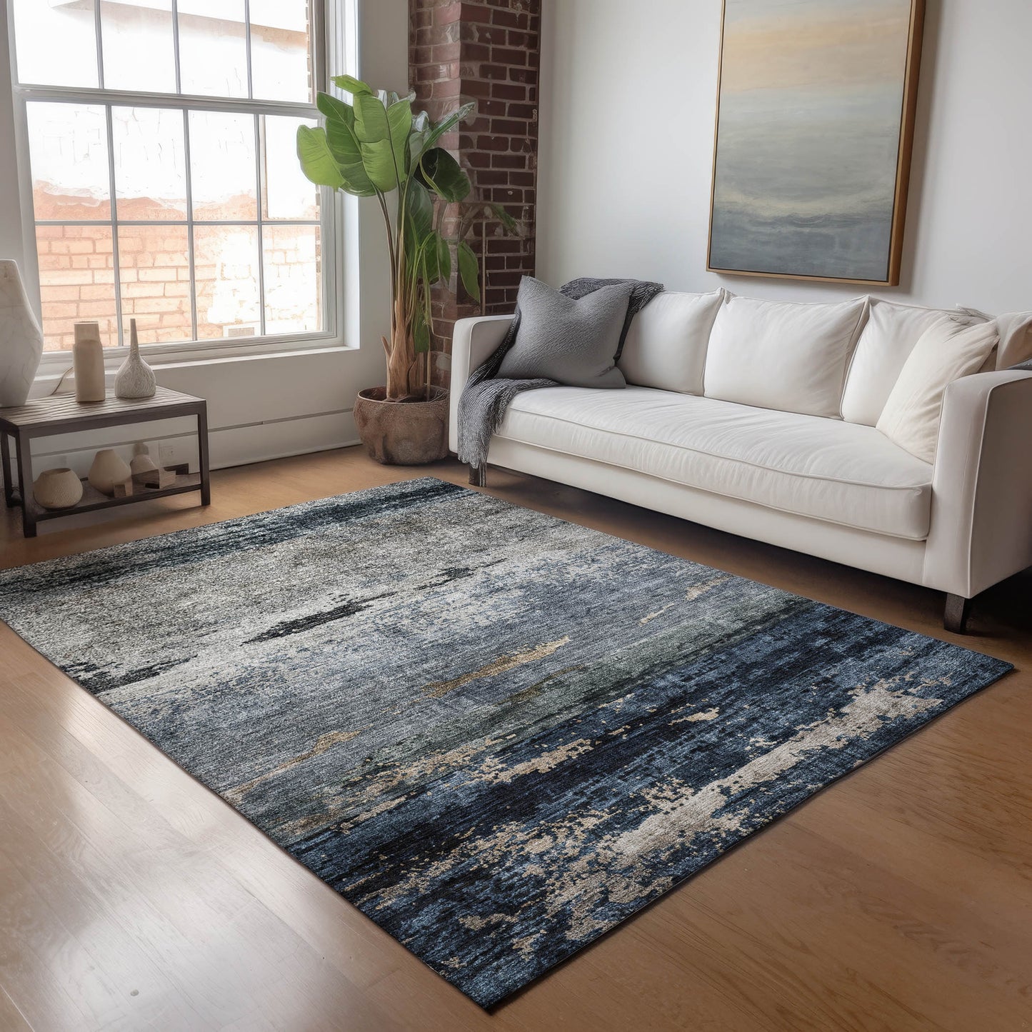 Machine Made Nouveau NV3 Navy - Dalyn Rugs