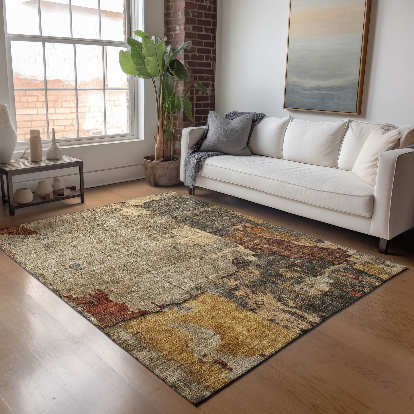 Machine Made Nouveau NV9 Khaki - Dalyn Rugs