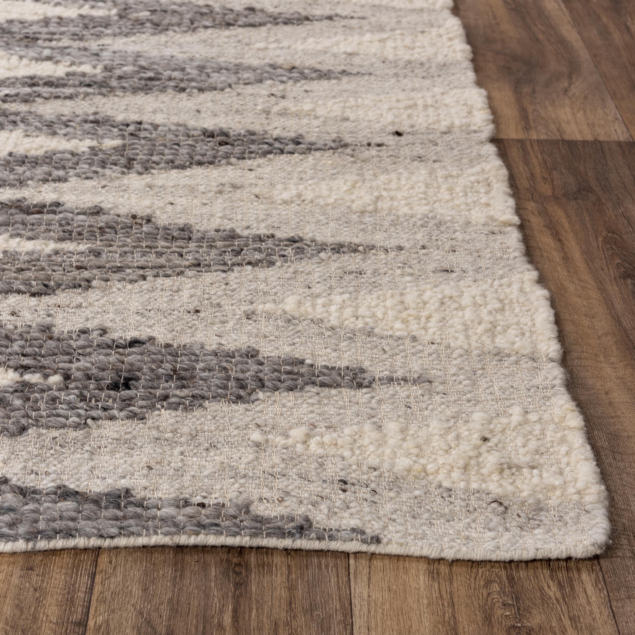 Nova NVA949 Silver/Gray Hand Woven Rug - Rizzy – Rug Gallery Outlet